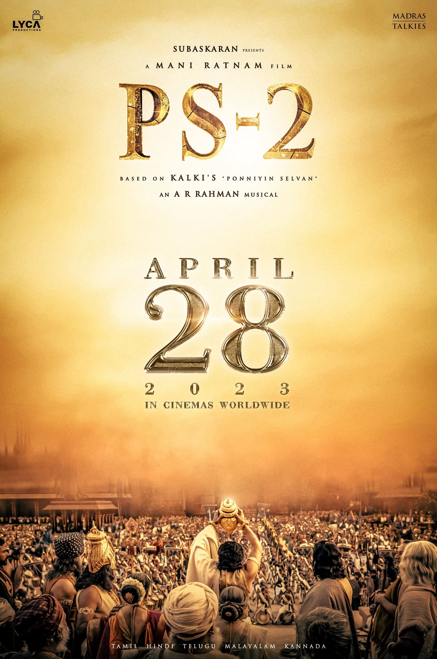Poster for the movie "Ponniyin Selvan: Part II"
